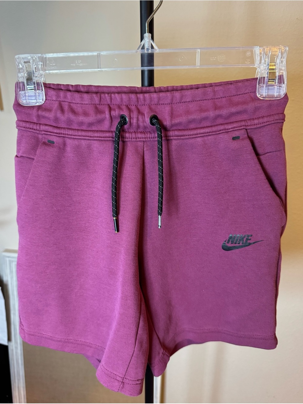 Nike Tech Fleece Kids Mauve Shorts